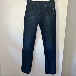 CALVIN KLEIN JEANS SIZE 29 INSEAM 32 MENS DARK BLUE JEANS RELAXED STRAIGHT
